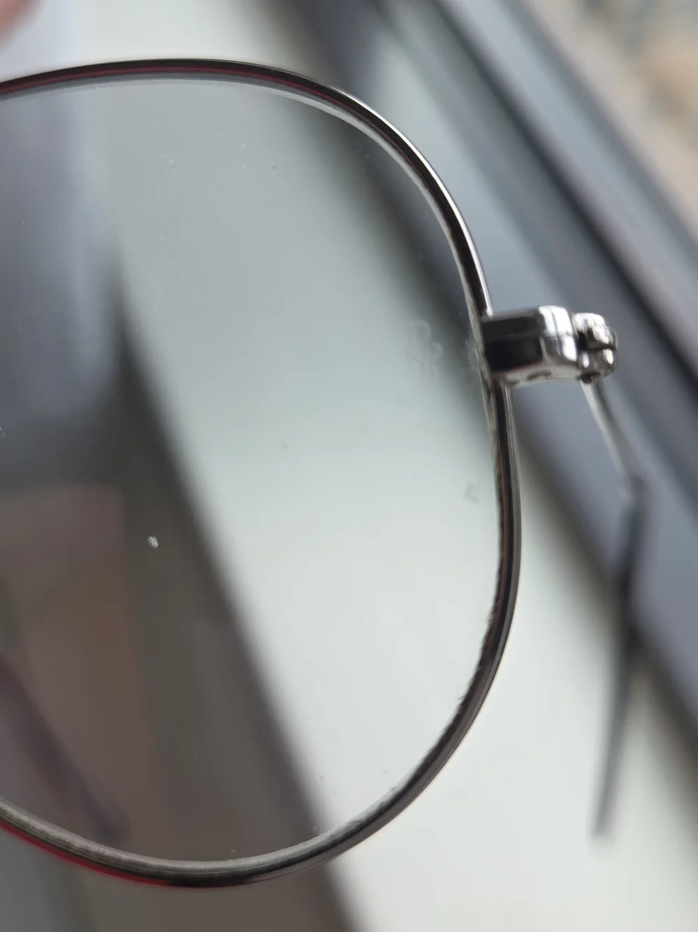 Rare Ray-Ban Bausch Lomb Aviator Sunglasses Silver Gray Blue Gradient Lenses